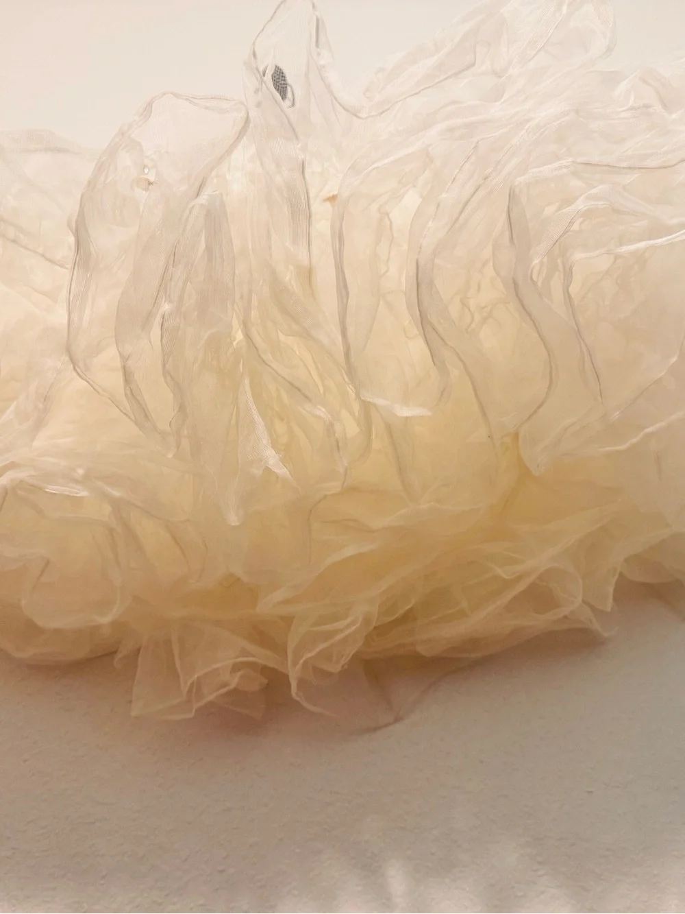 Vintage Crinoline Petticoat PUFFY Lots of Netting size XL/XXL White